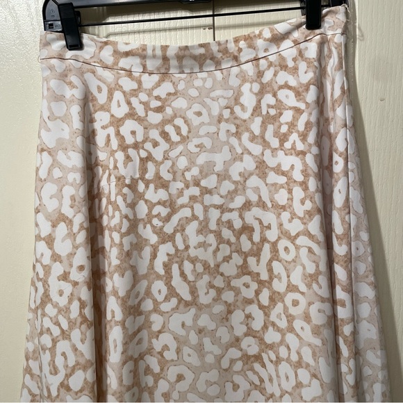Anne Klein A-line skirt cheetah print nude size 4 - Picture 8 of 8